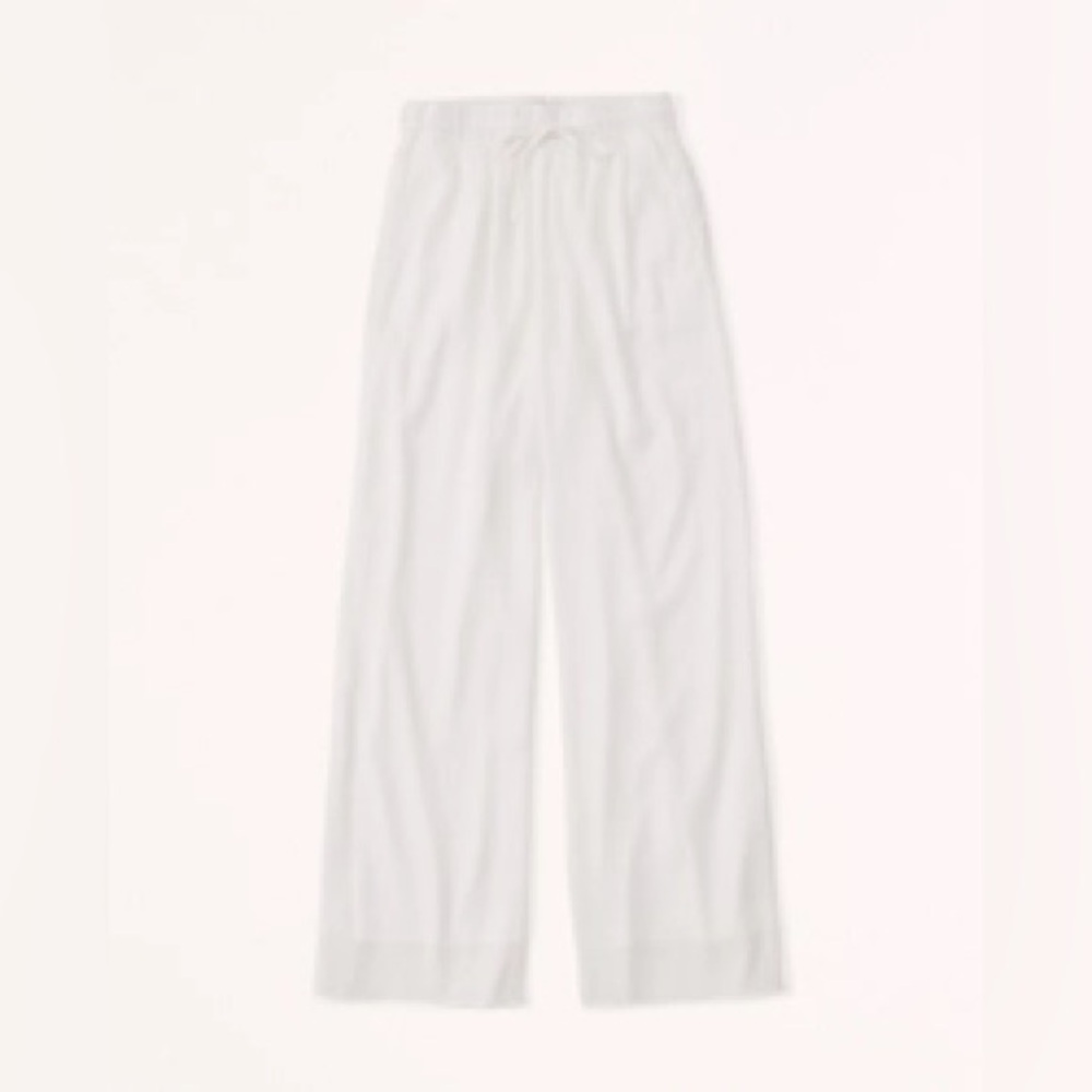 A&F Crinkle Pull-on Wide Leg Pants - NWT